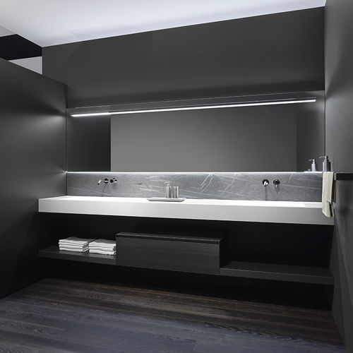 Двойная тумба под умывальник - MI18 - CASA BATH - подвесная / из дерева / современная