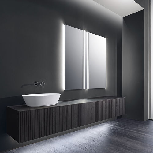 Подвесная тумба под умывальник - XL 03 - CASA BATH - из дуба / современная / лакированная