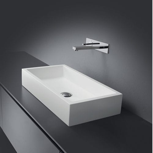 Настольная раковина - 03 - CASA BATH - из керамики / прямоугольная / современная