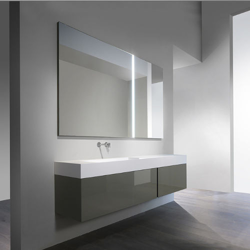 Подвесная тумба под умывальник - 04 - CASA BATH - из дуба / из орехового дерева / современная