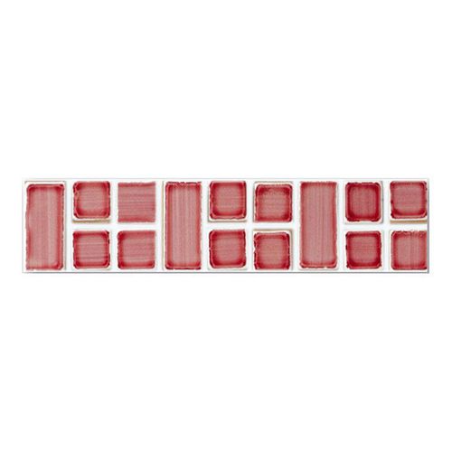 Мозаика из керамики - FRIVOLIT&Eacute; - PENNELLATO ROSA - DE MAIO FRANCESCO - для интерьера / настенная / прямоугольная