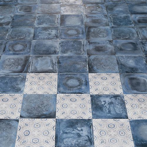 Плитка из керамики - BETONART - ECO CERAMICA - для интерьера / напольная / 20x20 см