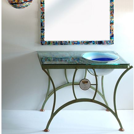 Раковина под рабочей поверхностью - STILE VENEZIANO - ECO CERAMICA - из керамики / круглая / современная