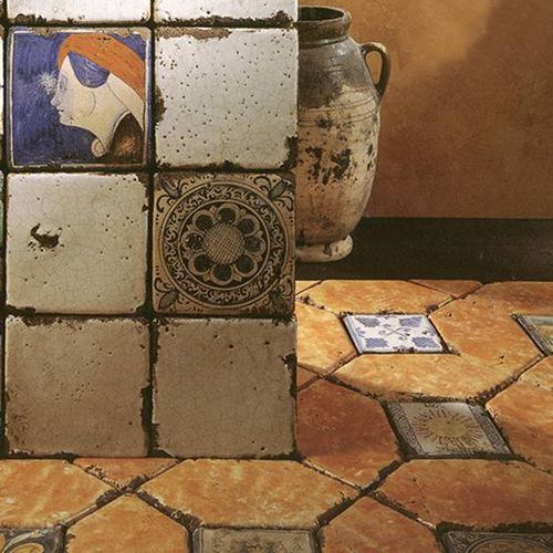 Плитка из керамики - COLLEZIONI D'AUTORE - ECO CERAMICA - под старину / для интерьера / настенная
