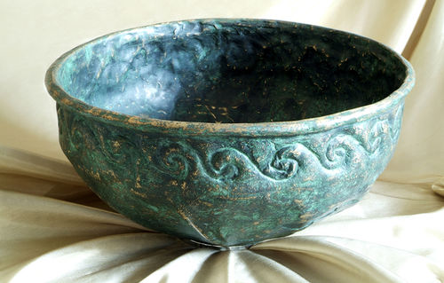 Настольная раковина - MAESTRI RAMAI E DELLE FUSIONI DEI METALLI - ECO CERAMICA - из меди / из бронзы / круглая