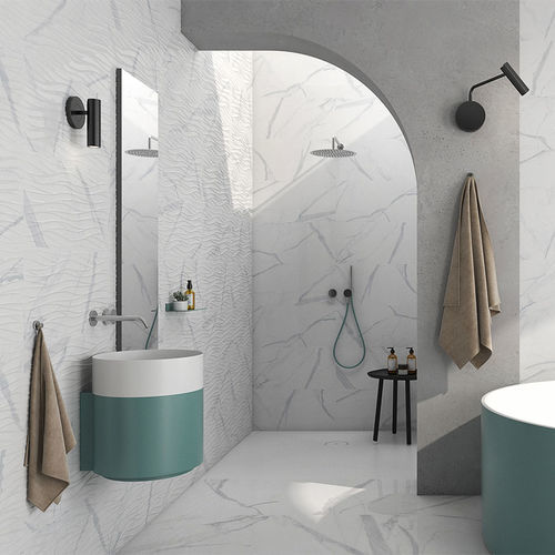 Плитка из керамогранита - TREVI - GEOTILES - глянцевая / рельефная / для интерьера