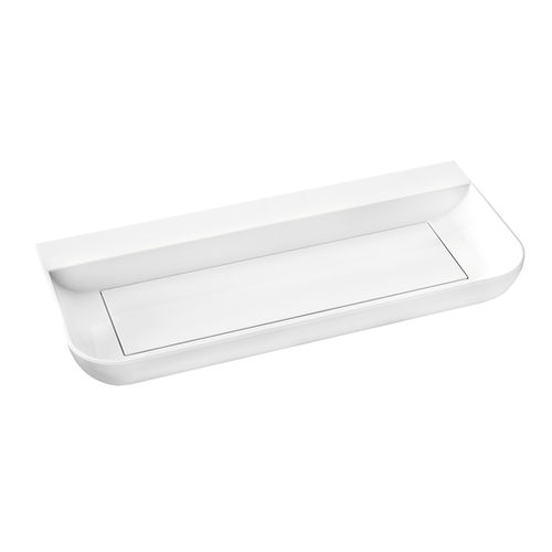 Настольная раковина - CHA00-NO - GRAFF - из Solid Surface / прямоугольная / 1 отверстие