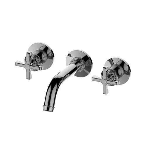 Однорычажный смеситель для раковины - E-11630-C20B - GRAFF - настенный / из хромированного металла / для интерьера