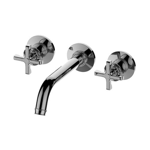 Однорычажный смеситель для раковины - E-11631-C20B - GRAFF - настенный / из хромированного металла / для интерьера