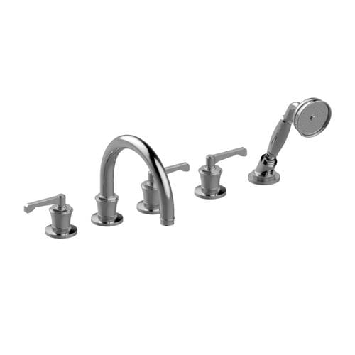 Двухрычажный смеситель для ванны - E-11653-LM60B - GRAFF - настольный / из хромированного металла / для ванной комнаты
