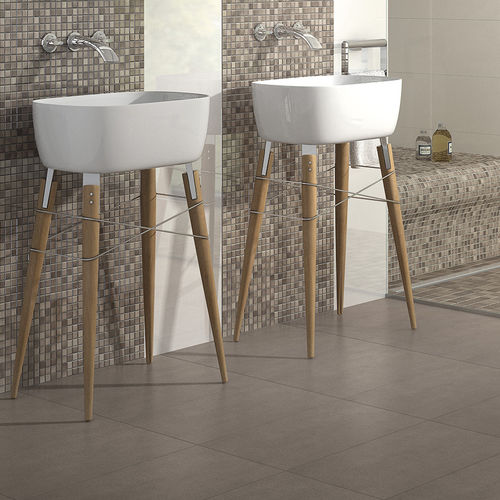 Плитка из керамогранита - ESSENTIALS : TAUPE - JASBA MOSAIK - полированная / для ванной комнаты / настенная
