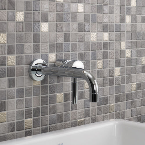 Мозаика из керамогранита - TRACES : LAVA GREY MIX - JASBA MOSAIK - текстурированная / для кухни / для ванной комнаты