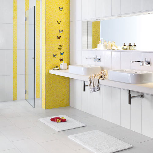 Мозаика из керамогранита - ATELIER : SUNNY YELLOW MIX - JASBA MOSAIK - глянцевая / для кухни / для ванной комнаты