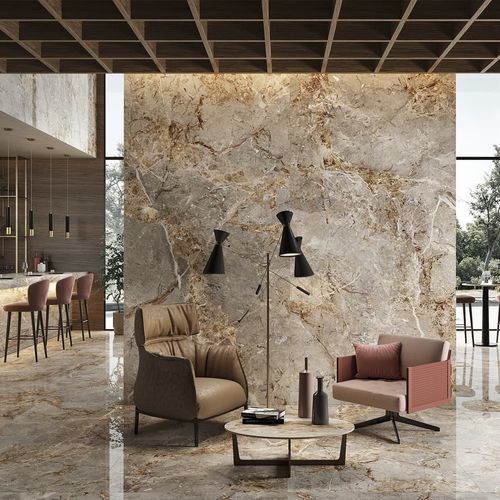 Плитка из керамогранита - BRECCIA ARGENTUM - LA FABBRICA AVA - глянцевая / для интерьера / для гостиной