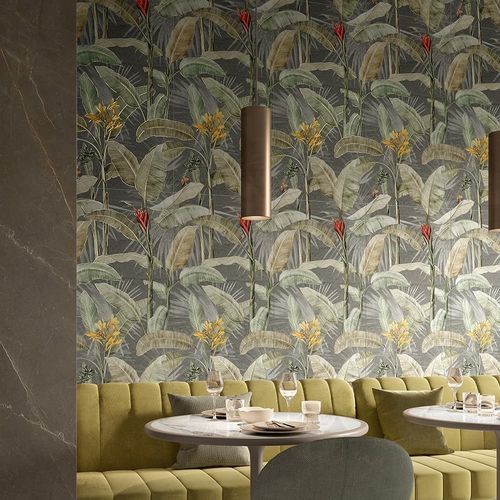 Плита из камня из керамогранита - BOTANICAL - LA FABBRICA AVA - для стены / матовая / имитация обоев