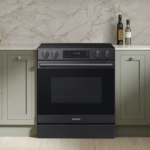 Электрическая кухонная плита - NSE80H63SEAA - SAMSUNG Home Appliances - 5 конфорок / 1 духовка / с ручной чисткой