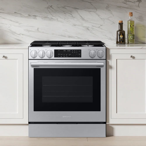 Газовая кухонная плита - NSG90H60SRAA - SAMSUNG Home Appliances - 6 конфорок / 1 духовка / с ручной чисткой