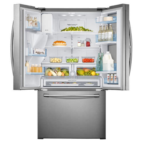 Американский холодильник - RF28HDEDBSR/AA - SAMSUNG Home Appliances - для бытового использования / отдельно стоящий / из нержавеющей стали