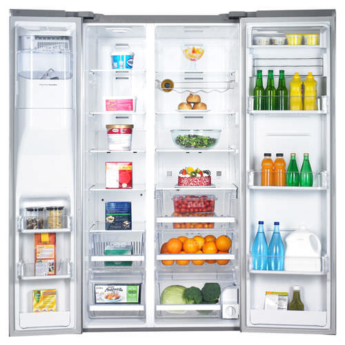 Американский холодильник - RSG307AARS/XAA - SAMSUNG Home Appliances - для бытового использования / отдельно стоящий / серый
