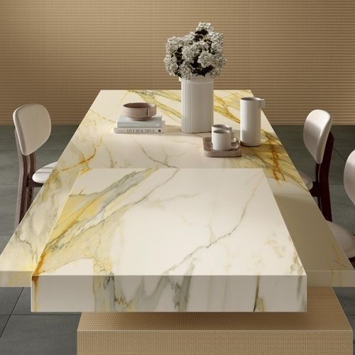Плита из камня для стены - CALACATTA MEDICEO BOOK MATCH LUCIDATO - LAMINAM - для напольной поверхности / для внутренней компоновки / для рабочей поверхности