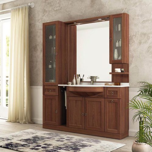 Напольная тумба под умывальник - R208 - LEGNOBAGNO - из дуба / из цельной древесины / из орехового дерева