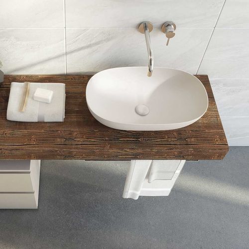 Столешница для раковины из пихты - FL17 - LEGNOBAGNO - из керамики / из полимера / из ламината высокого давления