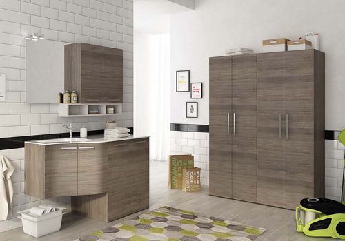 Шкаф для прачечной - ULC14 - LEGNOBAGNO