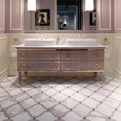 Плитка из мрамора - ACQUALINE : PROVENCE - LITHOS MOSAICO ITALIA - полированная / для интерьера / напольная