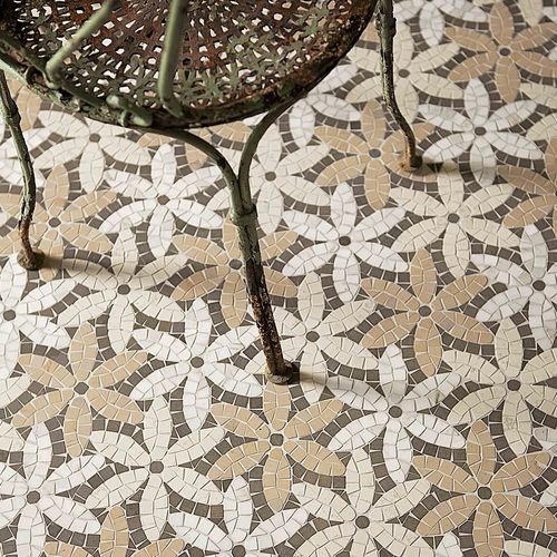 Мозаика из мрамора - ARTISTIC : PRÉ DE FLEURS - LITHOS MOSAICO ITALIA - текстурированная / для интерьера / напольная