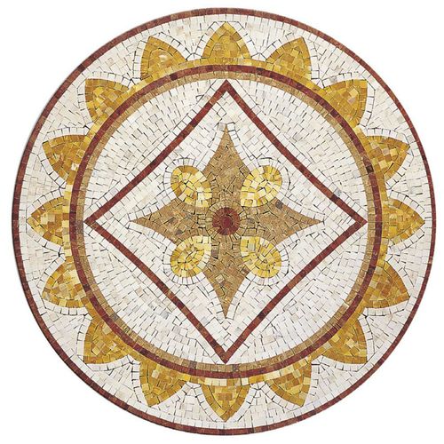 Плитка из мрамора - ARTISTIC : CORONA - LITHOS MOSAICO ITALIA - для интерьера / напольная / c геометрическим рисунком