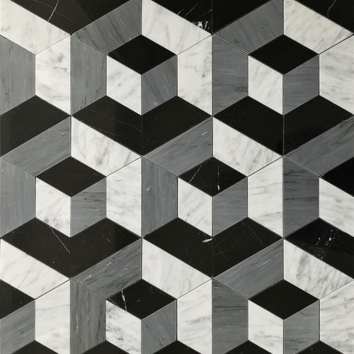 Мозаика из мрамора - MAISON & OBJET : PANNELLO 05 - LITHOS MOSAICO ITALIA - матовая / для интерьера / настенная