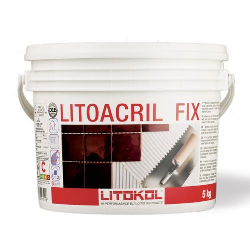 Тестообразный клей для фиксации - LITOACRIL FIX - LITOKOL - для гипса / для цемента / для бетона