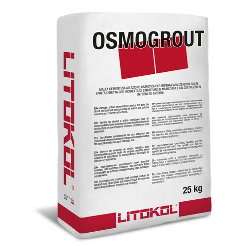 Строительный раствор для защиты - OSMOGROUT - LITOKOL - непромокаемый / для каменной кладки / для бетона