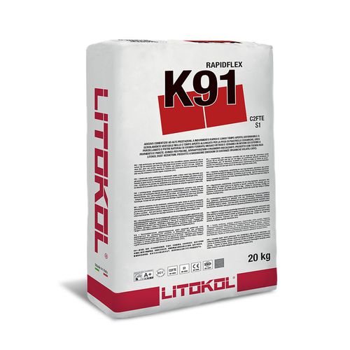 Цементный клей для плиточного пола - RAPIDFLEX K91 - LITOKOL - для бассейна / для фасада