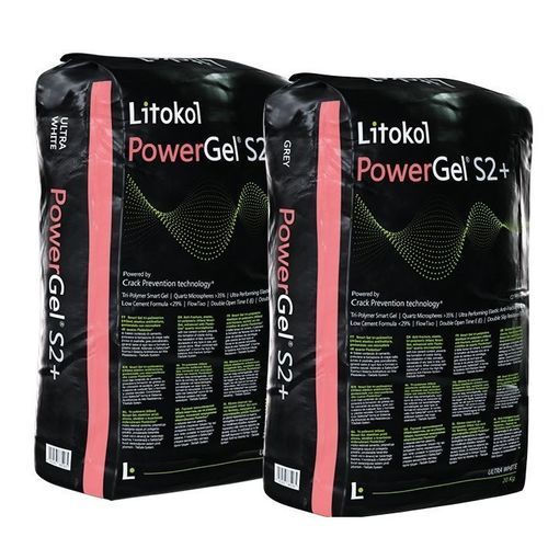 Клей для керамической плитки для плиточного пола - POWERGEL&reg; S2+ - LITOKOL - для влажного помещения / для камня / для стены