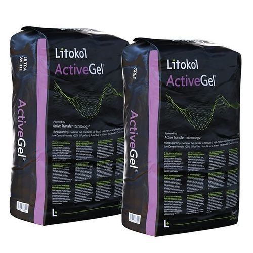Клей для керамической плитки для плиточного пола - ACTIVEGEL&reg; - LITOKOL - для камня / для мрамора / на основе полимеров