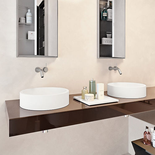 Столешница для раковины из дерева - UP - MAKRO - из мрамора / из Solid Surface