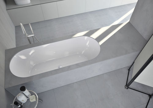Овальная ванна - ECLETTICO - MAKRO - из Corian® / из полимера / из дерева