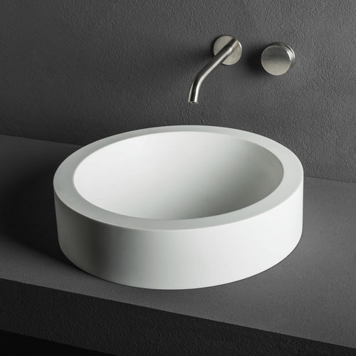 Настольная раковина - CUP: 6/11/26 - MAKRO - из Corian® / круглая / современная