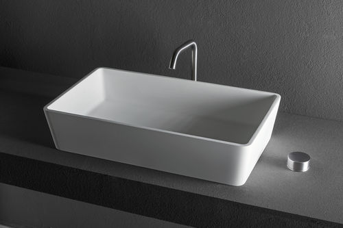 Настольная раковина - ARTIC - MAKRO - из Solid Surface / прямоугольная / современная