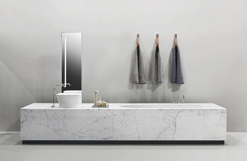 Ванна из Corian® - WASHBASIN SYSTEM - MAKRO - из дерева / из стекла / из нержавеющей стали