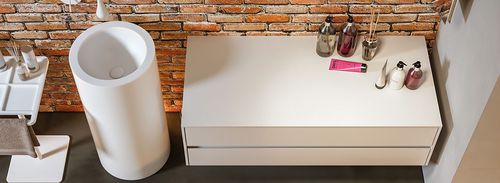 Современный мебель для ванной комнаты - SLIMLINE - MOMA DESIGN - для бытового использования / из дерева / лакированный