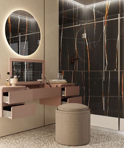 Современный туалетный столик - COIFFEUSE MAKE UP VANITY  - MOMA DESIGN - настенный / одноместный