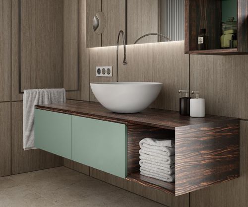 Настольная раковина - GOLD BASIN  - MOMA DESIGN - из Corian® / круглая / без отверстия