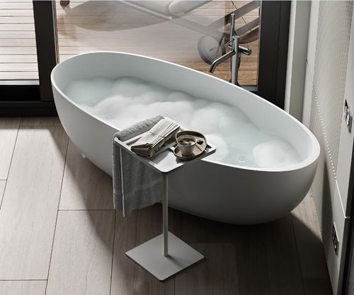Овальная ванна - GISELLE TUB  - MOMA DESIGN - островная / для жилых зданий / из Corian®