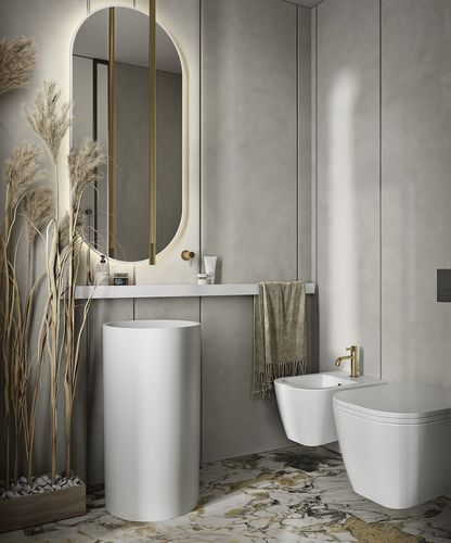 Настенное зеркало для ванной комнаты - MIRR SLIM  - MOMA DESIGN - для гостиницы / для гостиничного номера / для салона красоты