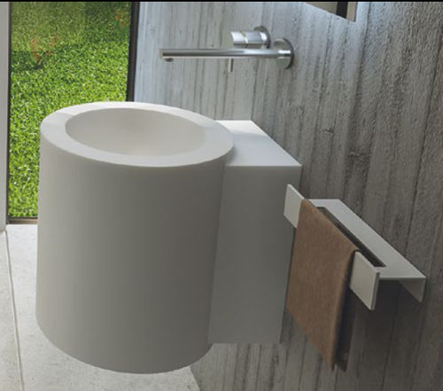 Подвесная раковина - MANITONDO - MOMA DESIGN - из Corian® / на заказ / круглая