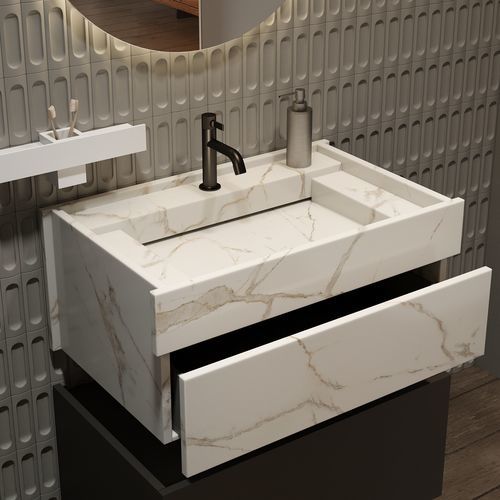 Подвесная раковина - HEDONIST - MOMA DESIGN - из Solid Surface / из Corian® / из мрамора
