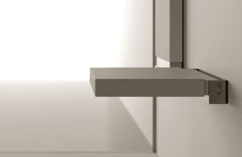 Откидное сиденье для душа - SEDILE - MOMA DESIGN - настенное / из Corian® / для профессионального использования