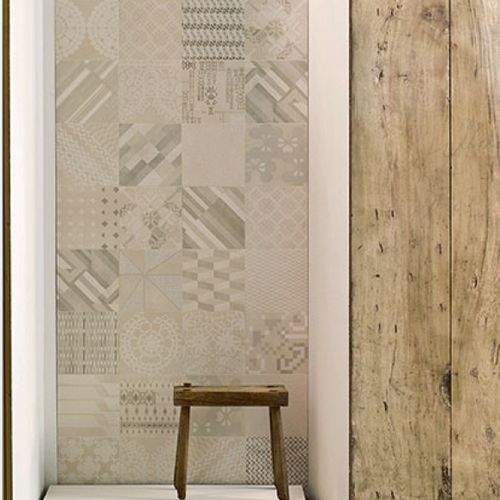 Плитка из керамогранита - AZULEJ : COMBINATION - MUTINA - под старину / для интерьера / настенная